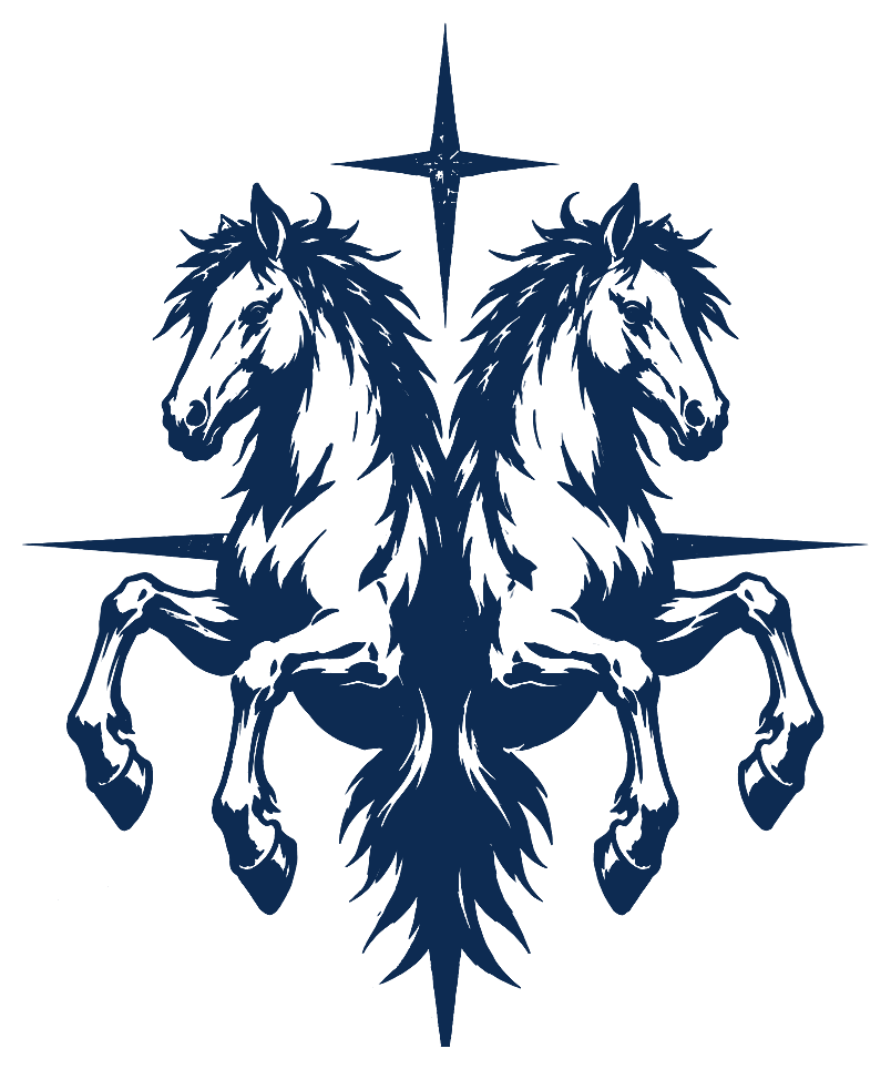 EVOKE443 double horse emblem